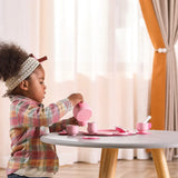 Viga Toys Service Pause Thé avec Plateau Rose 18M+