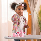 Viga Toys Service Pause Thé avec Plateau Rose 18M+