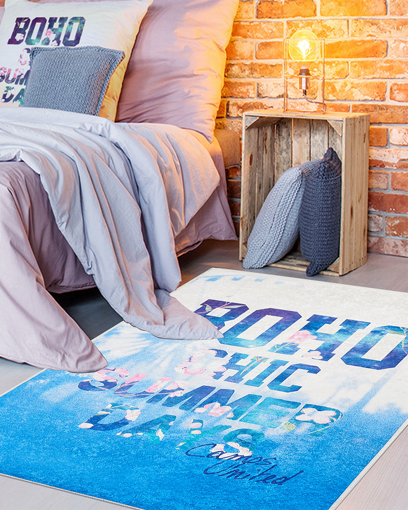 Alfombra Boho Camps Azul
