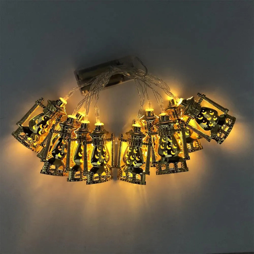 Guirlande Lumineuse LED avec Boîtier à Piles 1,65m - Lanterne