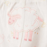 Conjunto de 3 Piezas para Bebé Niña Carter's - Oveja Marfil y Rosa