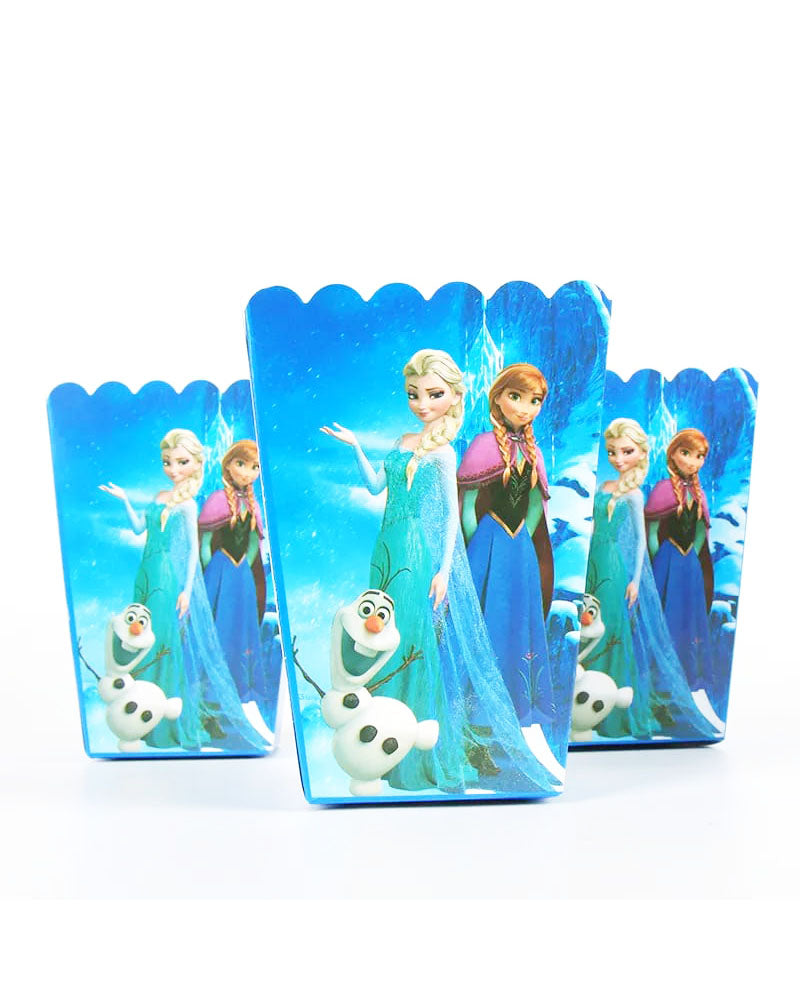 Paper Popcorn Boxes x6 - Frozen
