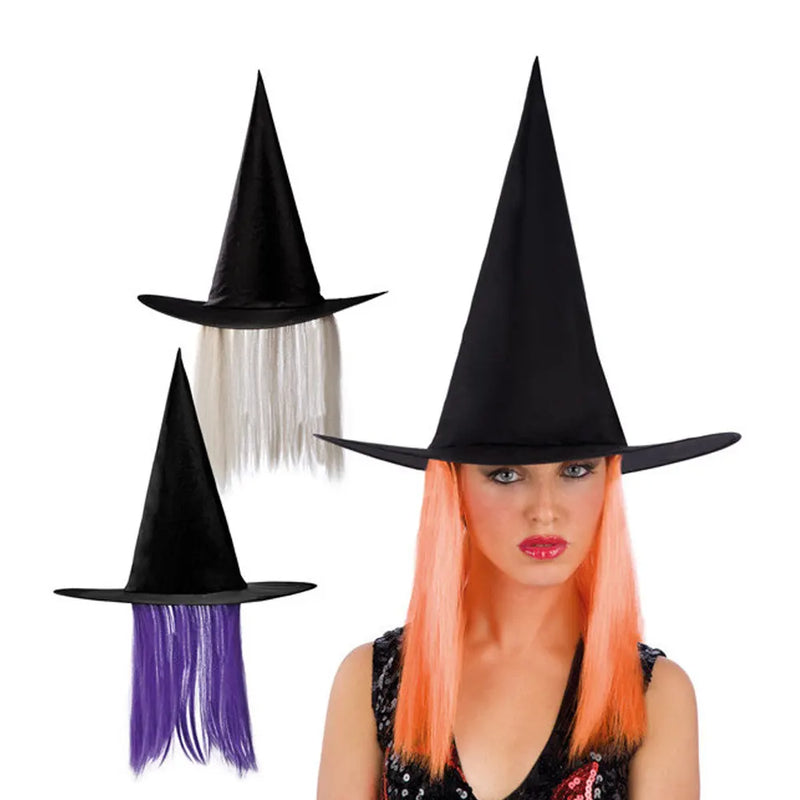 Witch Hat with Wig (Random)