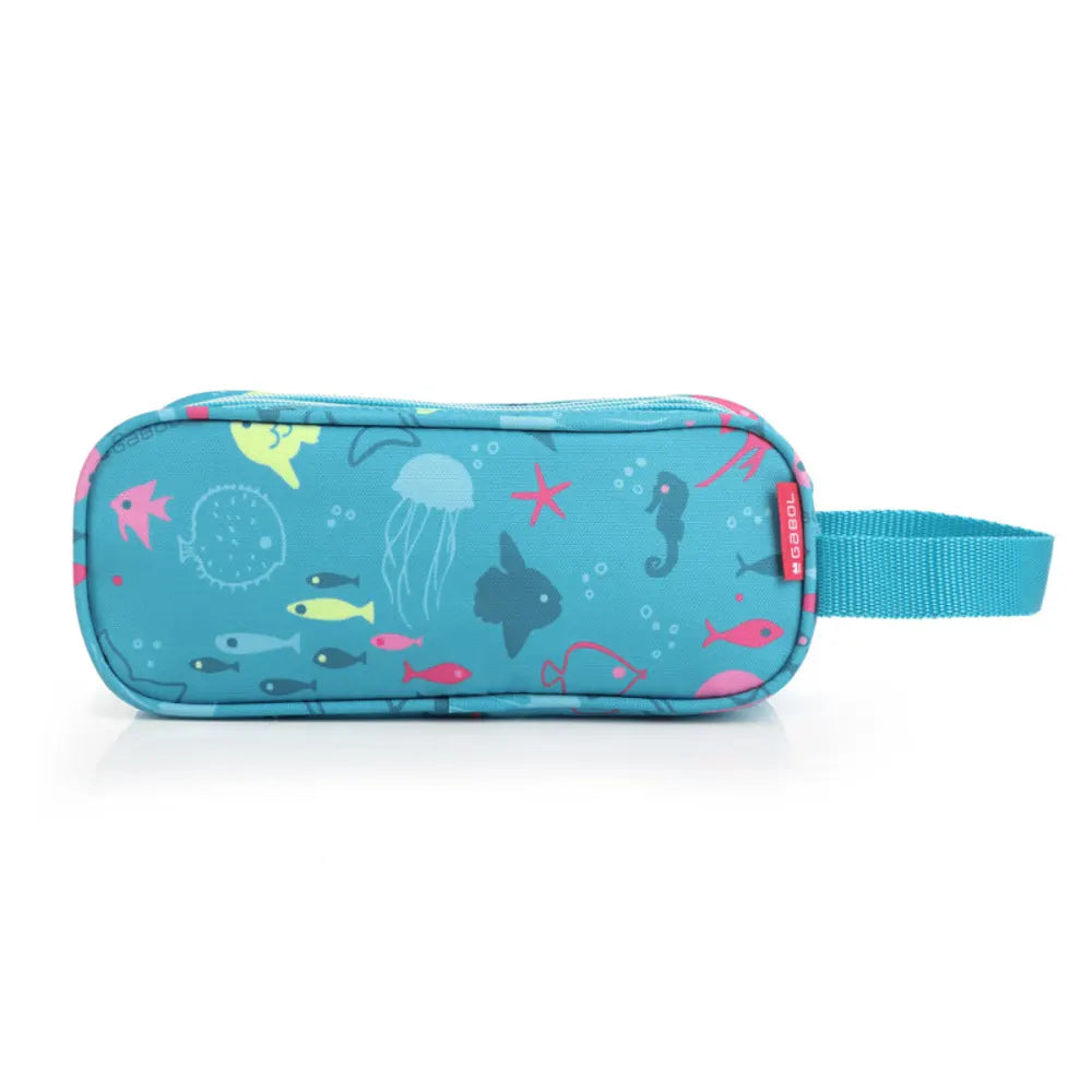 Gabol ACQUA – Trousse Scolaire Triple avec Poignée