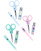 Pack Manucure Nûby : Ciseaux, Coupe-ongle, Lime 0m+ - Bleu