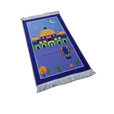 Tapis de Prière pour Garçon - Bleu (Modèle Aléatoire)