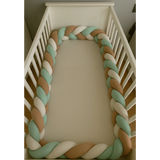 Babymat Tour de Lit Tressé - Vert Pastel