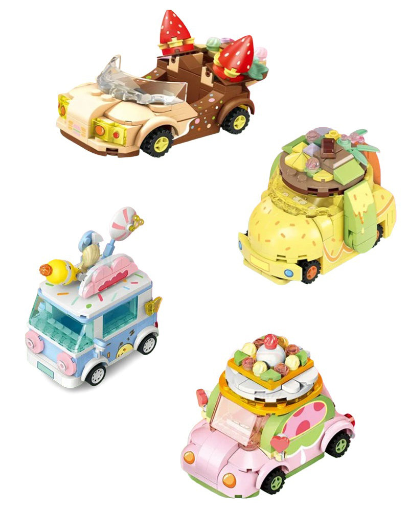 Sembo Blocs De Construction Mini Ice Cream Van 6A+ - Jaune