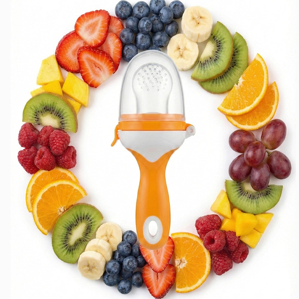 Notre Bebe Sucette Alimentaire Fruits & Légumes +4m premier âge - Orange