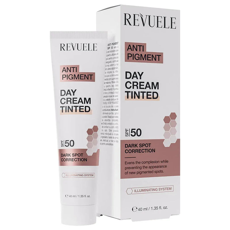 Revuele Crema de Día Antipigmentación con Color SPF50+ – 40 ml