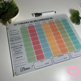 O Rayon des Kids Tableau de Récompense pour Enfant – Plexiglass 29x22 cm + Feutre Offert