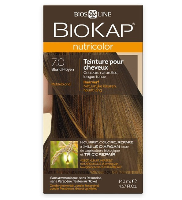 Biokap Nutricolor 7.0, kit de coloration cheveux