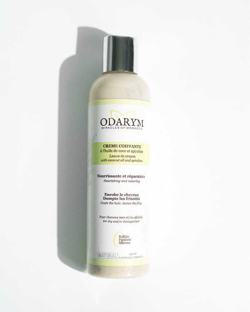 Odarym Crème Coiffante à La Spiruline & Huile de Coco - 250ml