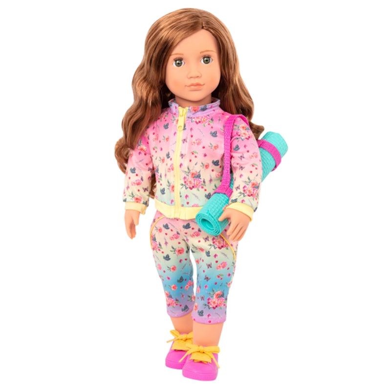 Our Generation Poupée avec Tenue & Tapis de Yoga 46cm 3A+ - Lucy Grace