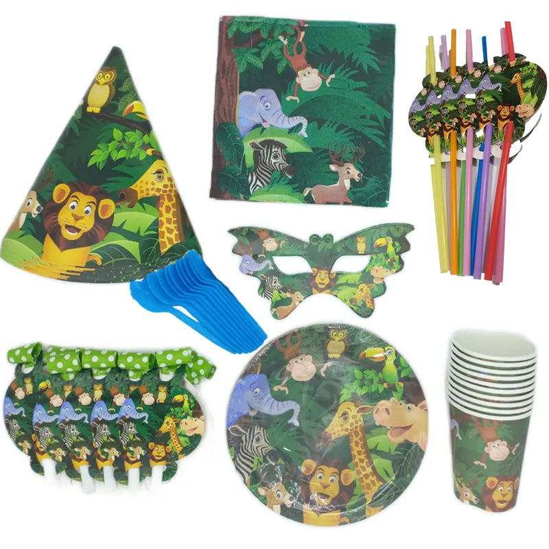 Pack Cumpleaños 91 Piezas - Selva