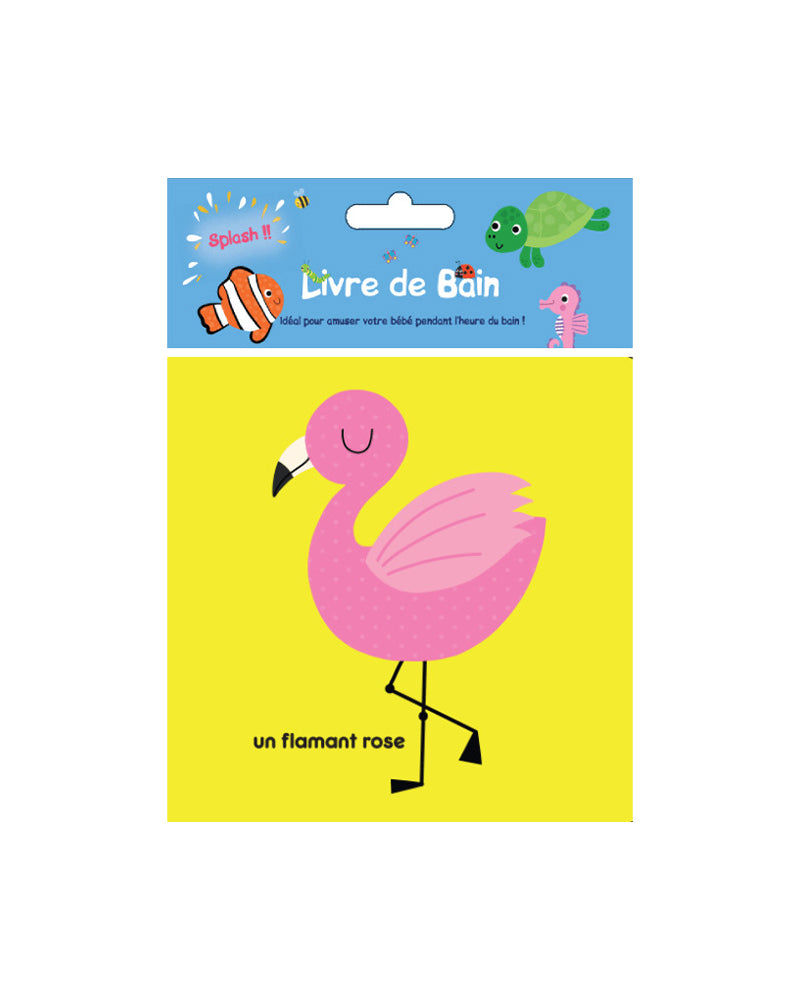 Plume Univers Bath Book - Pink Flamingo