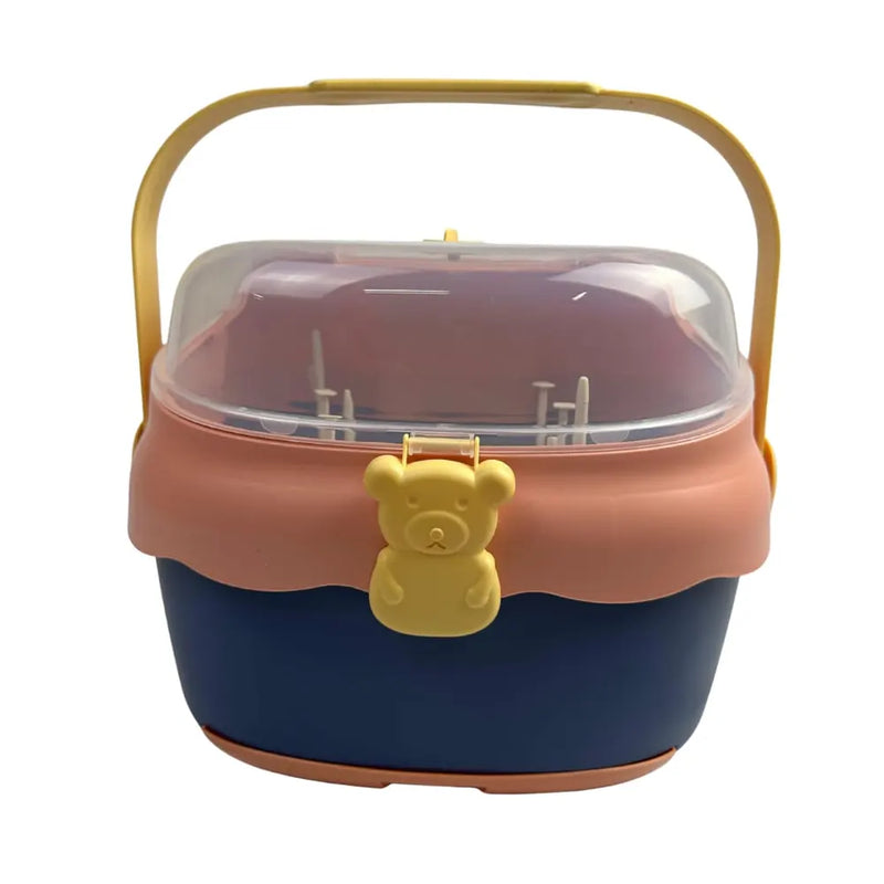 Caja de Almacenamiento Portátil para Accesorios de Bebé – Diseño de Oso