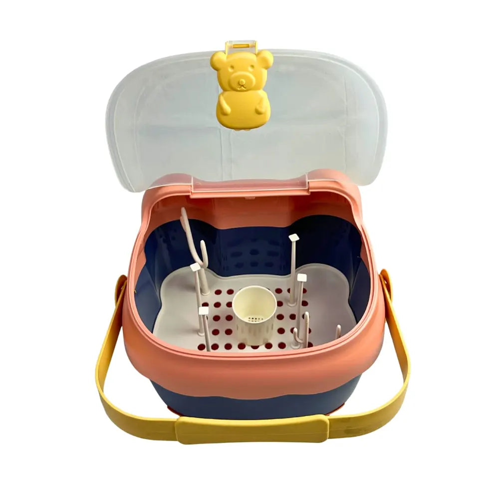 Boîte de  Rangement Portable pour Accessoires de Bébé – Motif Ours
