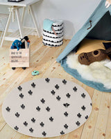 Tapis Rond Prickly One MD 90x90 cm Un Amour de Tapis - Blanc