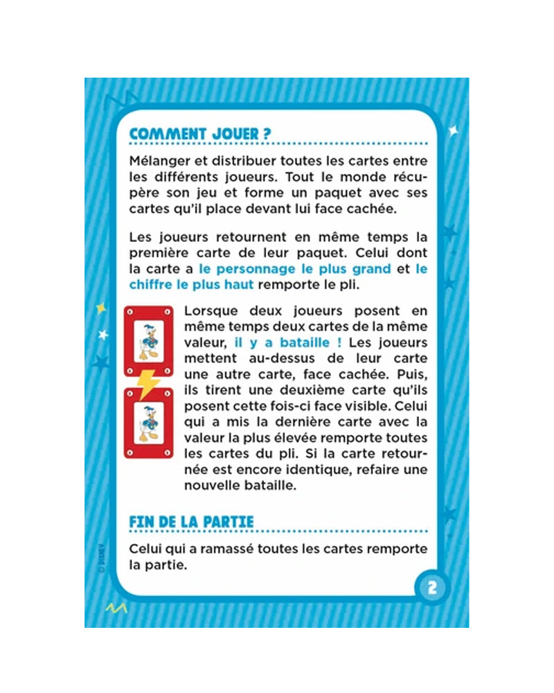 Jeu de Cartes Mickey et Minnie - C'est moi le plus fort!