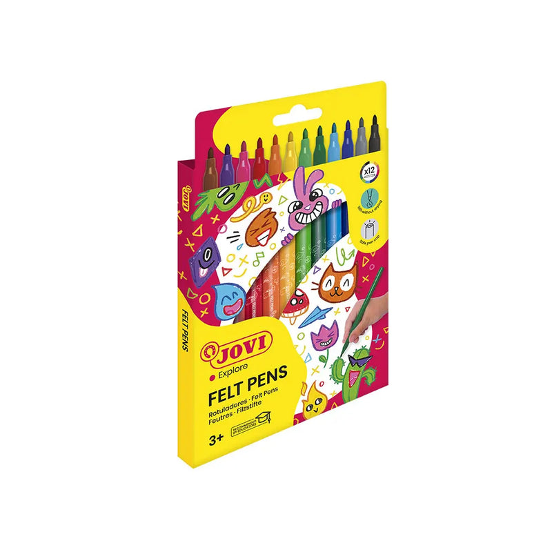 Jovi Caja de 12 Rotuladores Lavables