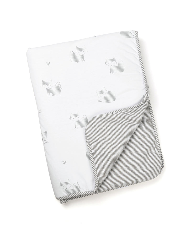 Manta Bebé Dream Fox 75×100 Doomoo - Gris