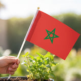Petit Drapeau du Maroc en Tissu – 20 × 30 cm