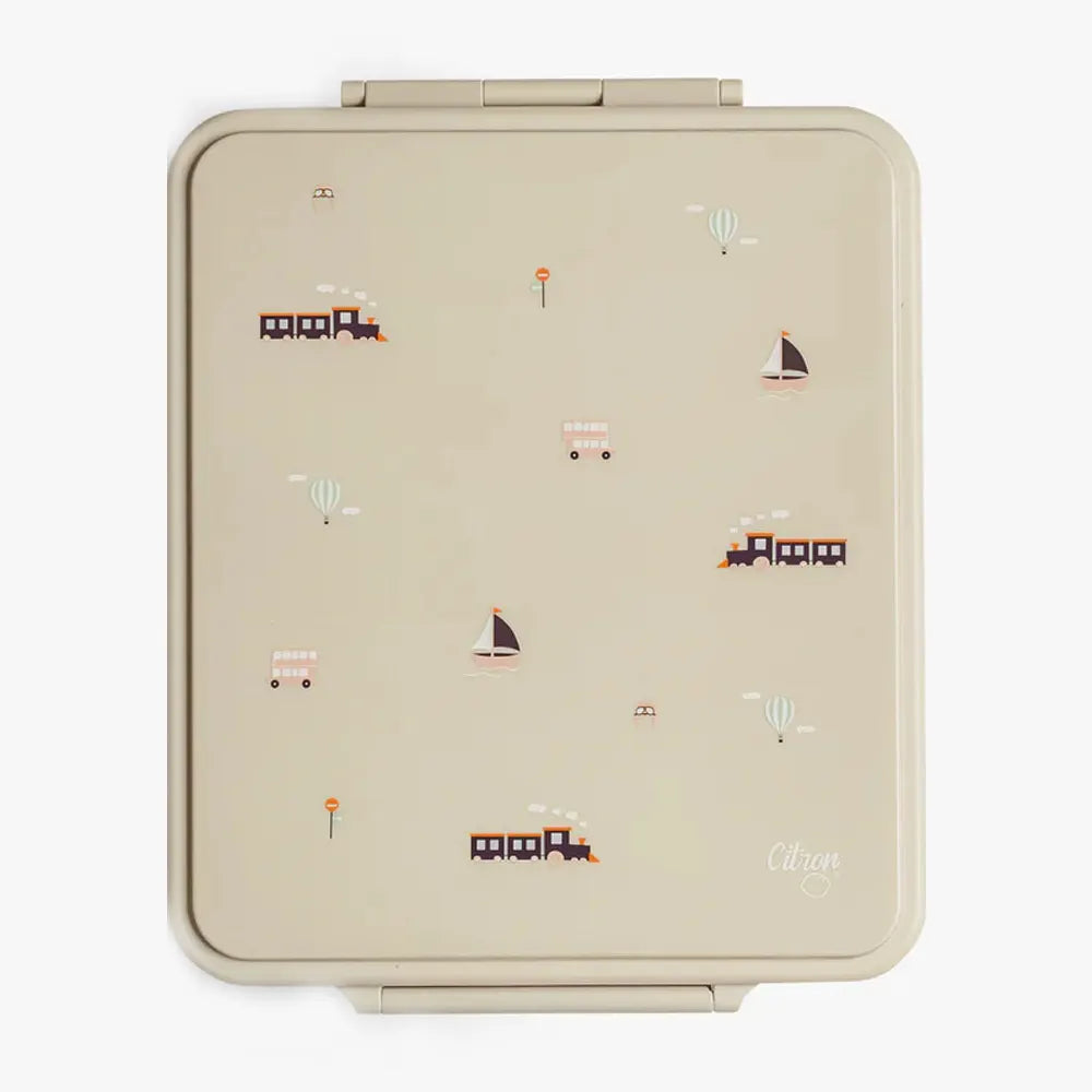 Citron Grande Lunchbox avec Pot Alimentaire Isotherme - Véhicules