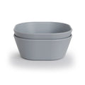 Juego de 2 cuencos de vajilla cuadrados Mushie - Gris