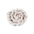 Babymat Protector de cuna trenzado - Beige claro