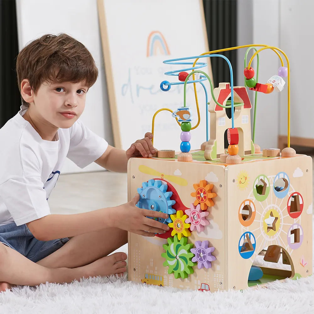 Viga Toys Cube d'Activité 5 en 1 18M+