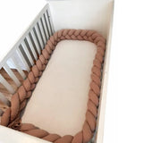 Babymat Protector de cuna trenzado - Beige claro