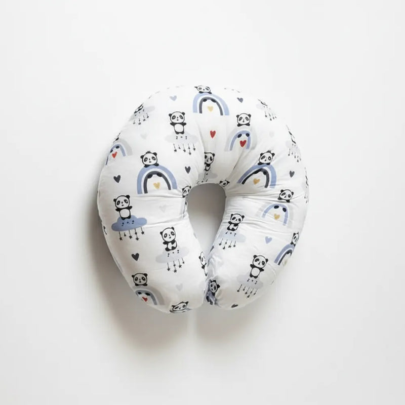 BébéYo Rainbow Panda Nursing Pillow - Blue