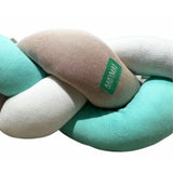 Babymat Tour de Lit Tressé - Vert Pastel