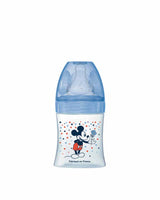 Biberon Dodie Anti-Colique Tétine Ronde 150ml (0-6m) - Mickey Bleu