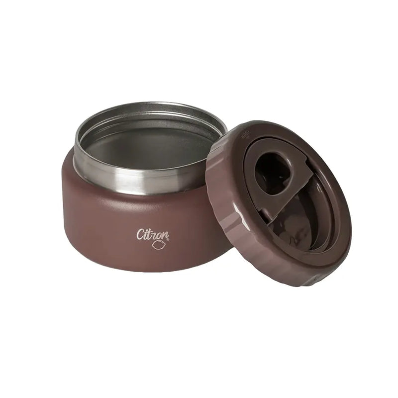 Citron Stainless Steel Food Jar 250ml - Brown