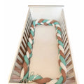 Babymat Protector de cuna trenzado - Verde pastel