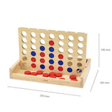 Viga Toys Juego Clásico 4 en Raya de Madera - 3A+