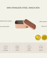 Mini Boîte à Goûter en Acier Inoxydable Citron - Brick