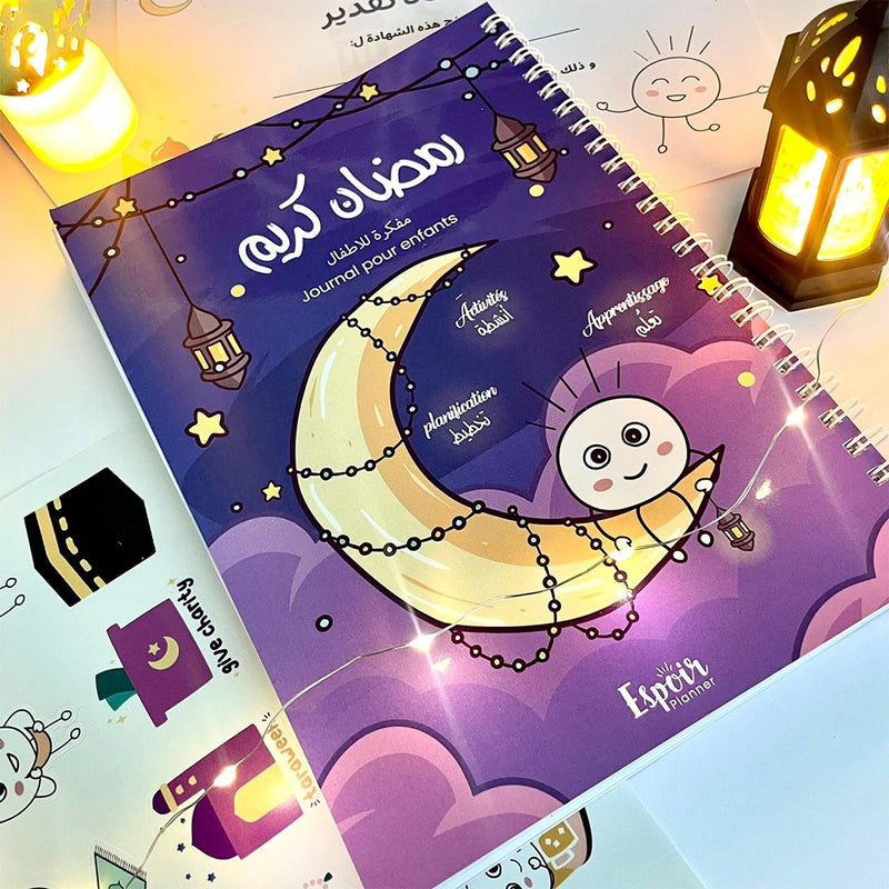 Ramadán Planner Diario para Niños - Violeta