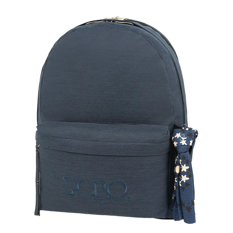 Polo Double Pocket Backpack - Navy Blue