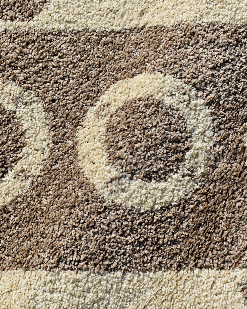 Tapis Carré Fusée 150x150 cm Un Amour de Tapis - Taupe
