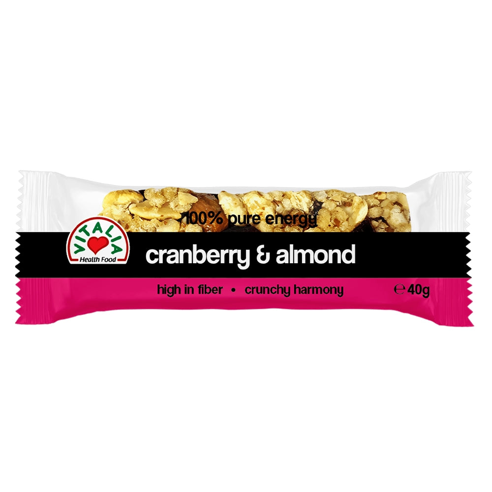 Vitalia Health Food Energy Bar Cranberry & Almond - 40g