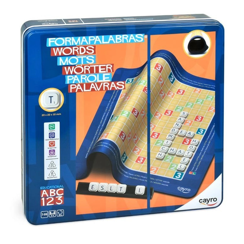 Cayro Word Game Metal Box 7Y+