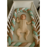 Babymat Tour de Lit Tressé - Vert Pastel