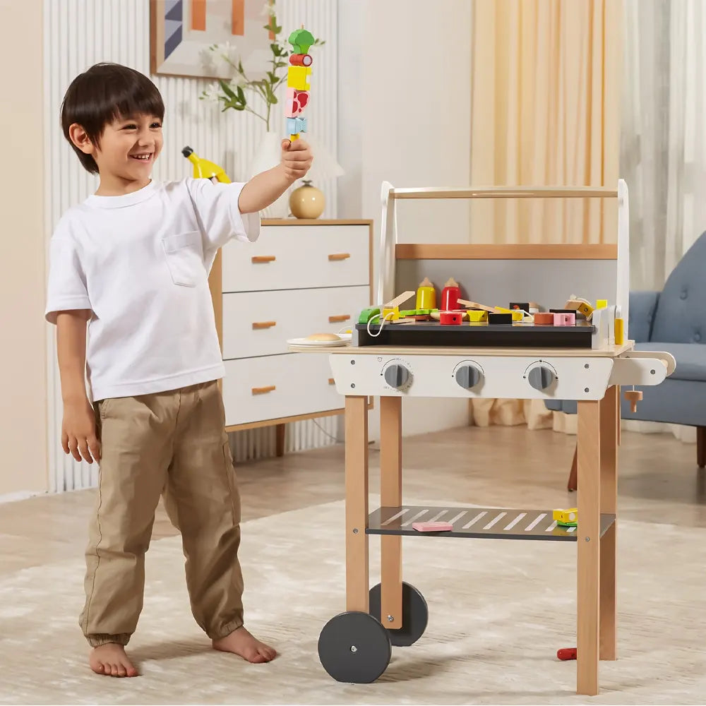 Viga Toys Jouet en Bois Barbecue avec Accessoires – 3A+