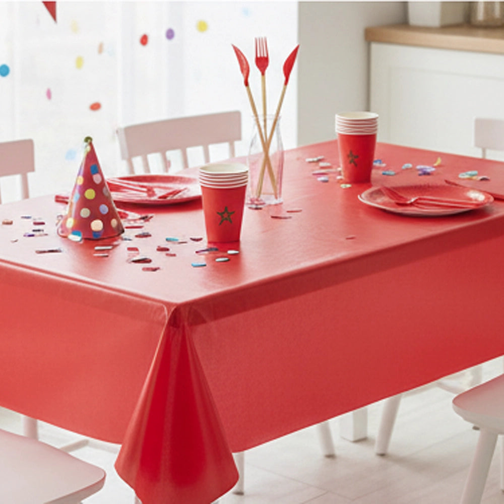 Nappe de Table Rouge – 137 × 274 cm