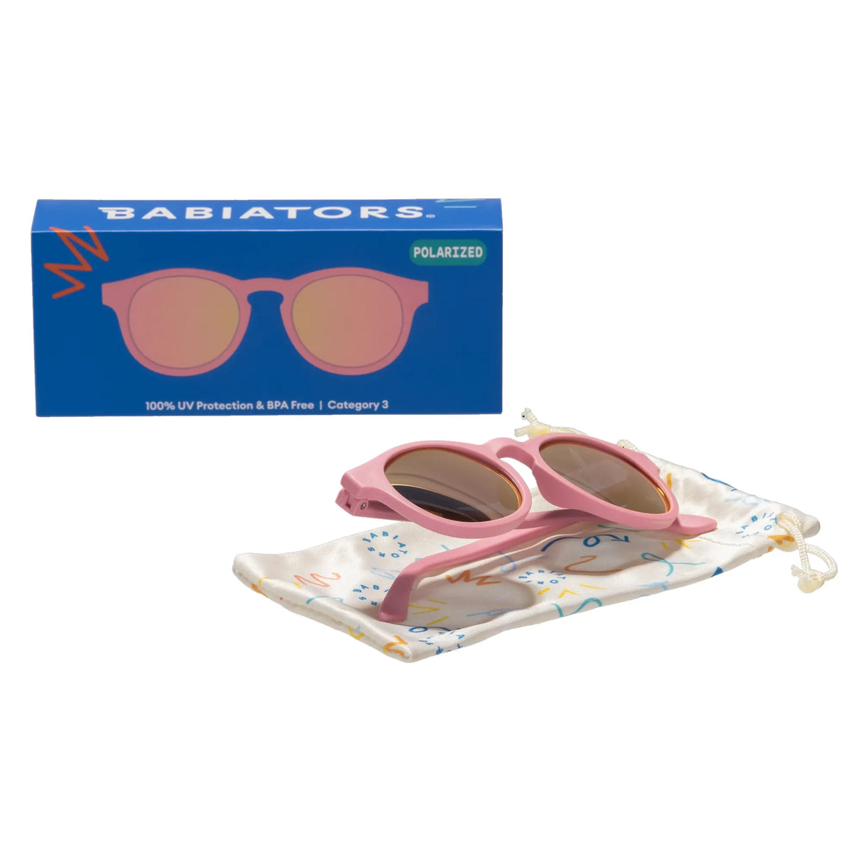 Babiators Lunettes de Soleil Keyhole polarisées 3-5 Ans - Pretty in Pink