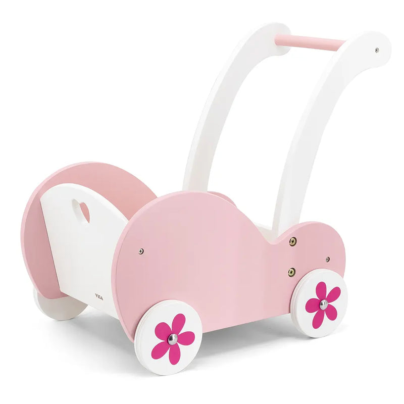 Viga Toys Andador y Carrito de Muñecas Rosa 2 en 1 - 18M+