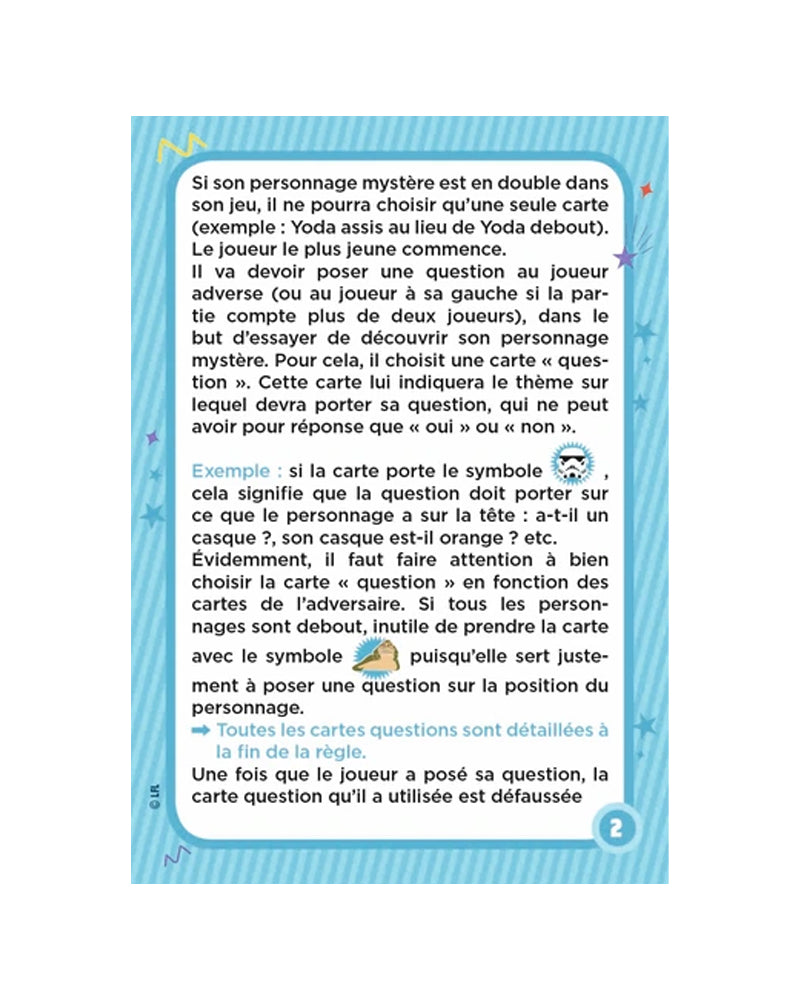 Juego de cartas de Star Wars: ¡quién eres! 6A+